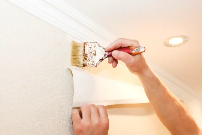 Pose de papier peint à Gommersdorf — revêtements muraux et toiles de verre